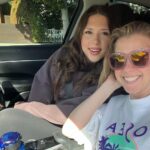 Jodie Sweetin Instagram - This is me not at all worried while riding with Zo practicing her “neighborhood driving” with her new Drivers Permit. Actually… she was VERY good. As long as she never backs the car through the kitchen… we’re good.