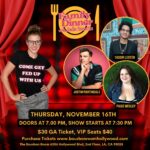 Jodie Sweetin Instagram – ⚠️November Lineup just announced⚠️

Family Dinner is back with a killer new lineup featuring some of your favorite comics including: @yassir_lester (Armor Wars), @rampaigewesley (Roast Battle), @justinmartindale (Comedy Central).

They’ll be having dinner with @jodiesweetin on Thursday, November 16th at 7:30 pm. Now at our brand new location, @BourbonRoomhollywood! 

We have tons cool stuff in store for you like food & drink specials, a super cool VIP section for Jodie’s biggest fans, and so much more. You do not wanna miss this show it’s gonna be wild!

Tix in bio or at www.bourbonroomhollywood.com!