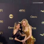 Joey King Instagram - What a night honoring this beyond incredible woman @nicolekidman with @americanfilminstitute. Being in that room, where everyone was there for the same reason, to celebrate Nicole’s monumental career so far, and feeling the magic in the air, was ✨indescribable✨ I love you Nic, like….im obsessed with you