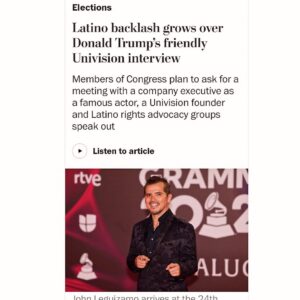 John Leguizamo Instagram - Univision has transgressed! With a maga vision of dealing with its election coverage instead of being impartial.  Read for Full explanation! @unitedtalent @creativeartistsagency @wme @a24 @thegershagency @leomessi @ocabrera13 @marcanthony @ederbez @sofiavergara @shakira @wbpictures @paramountpics @disney @latinorebels @latinousa @votolatino @wearemitu @latinovictoryus @nbclatino @latinovoices @hispanicheritage @hispanic.caucus @thehispanicstar @hispanicexecmag @ballethispanico @lin_manuel