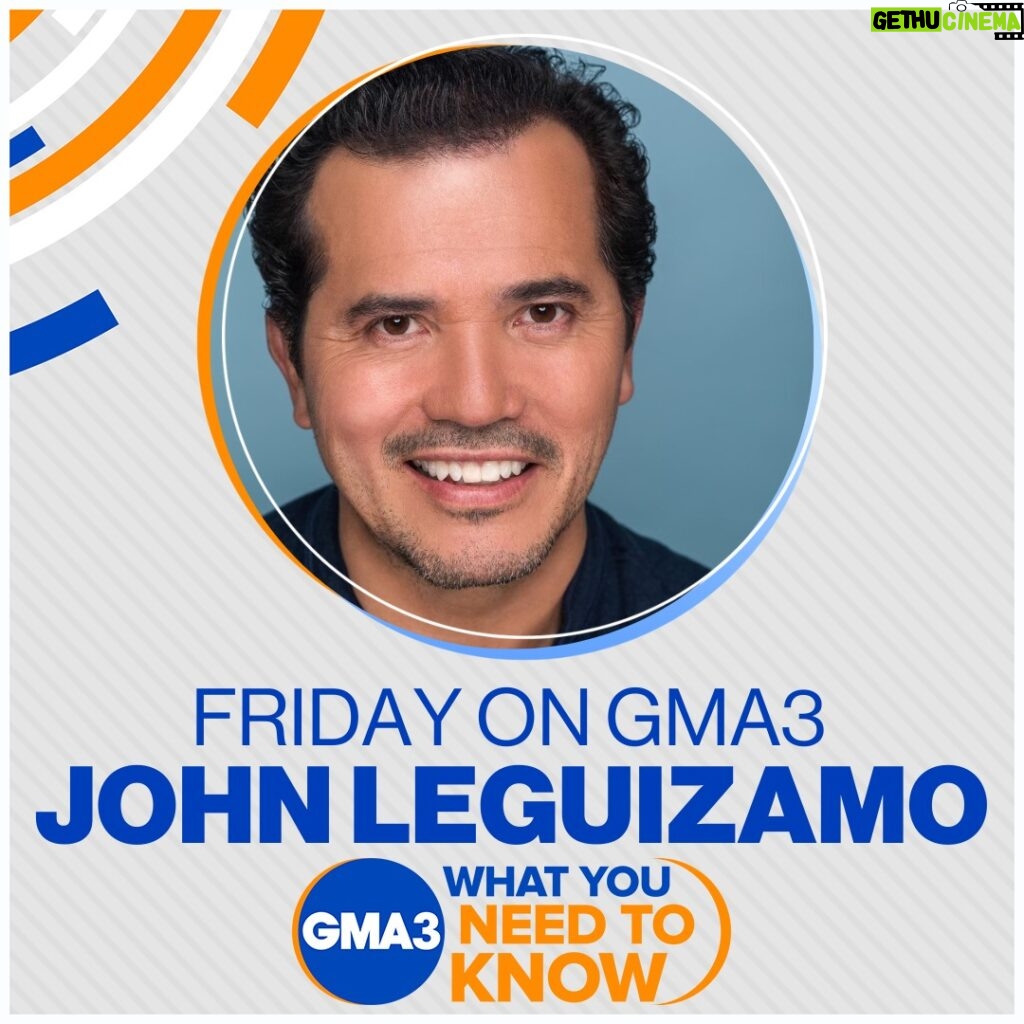 John Leguizamo Instagram - I'm going to be on GMA3 on Friday ... talking about the film #johnleguizamoliveatrikers - check it out!