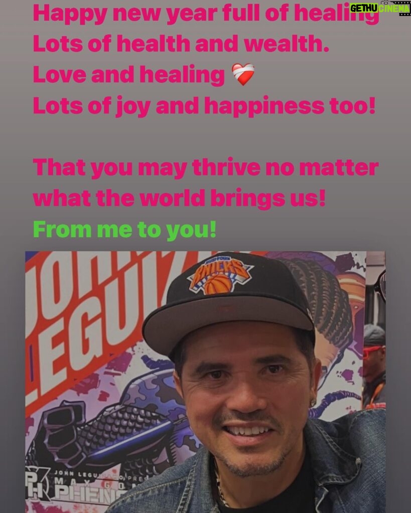 John Leguizamo Instagram - Lots of health and wealth. Love and healing ❤️‍🩹 Lots of joy and happiness too! That you may thrive no matter what the world brings us!! From me to you! Have a great 2024!!! Wepa