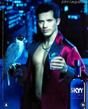 John Leguizamo Instagram - My first booze add!  Of course I always carry a falcon with me! Duh!