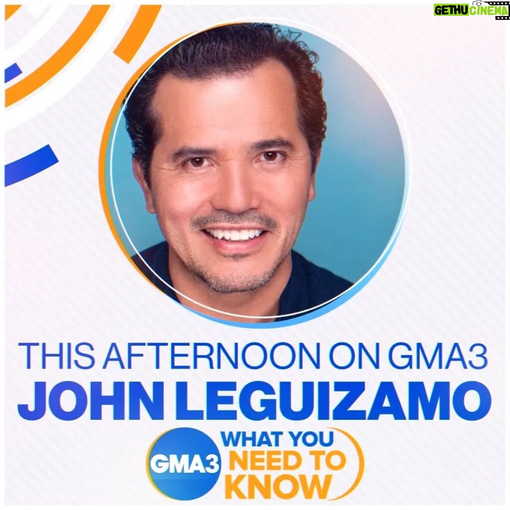 John Leguizamo Instagram - It's 2DAY !! Join me later on @abcgma3 !!