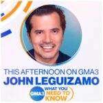 John Leguizamo Instagram – It’s 2DAY !! Join me later on @abcgma3 !!