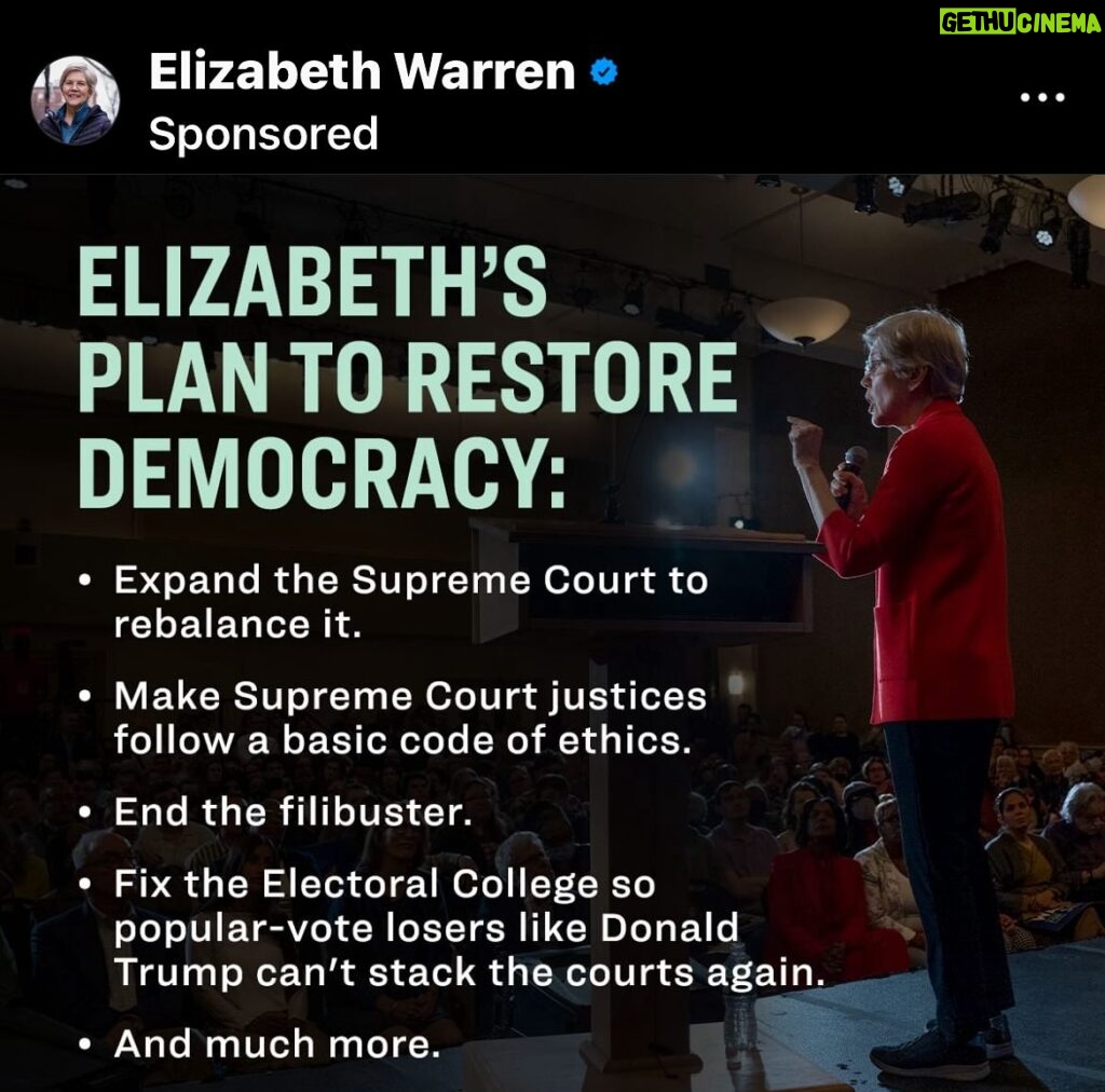 John Leguizamo Instagram - Donate now. She is fighting the good fight like nobody! #elizabethwarren @senwarren