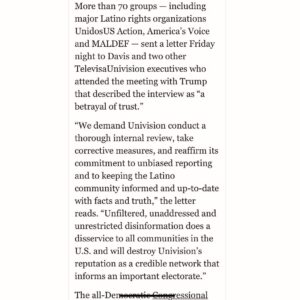 John Leguizamo Instagram - Univision has transgressed! With a maga vision of dealing with its election coverage instead of being impartial.  Read for Full explanation! @unitedtalent @creativeartistsagency @wme @a24 @thegershagency @leomessi @ocabrera13 @marcanthony @ederbez @sofiavergara @shakira @wbpictures @paramountpics @disney @latinorebels @latinousa @votolatino @wearemitu @latinovictoryus @nbclatino @latinovoices @hispanicheritage @hispanic.caucus @thehispanicstar @hispanicexecmag @ballethispanico @lin_manuel