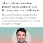 Jonathan Bennett Instagram - Thanks for the @spamalotbway and @hallmarkchannel love @todayshow