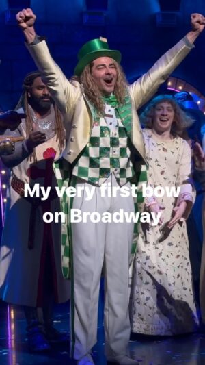 Jonathan Bennett Instagram - My first bow on Broadway. @spamalotbway till April 7th. Come see for yourself.