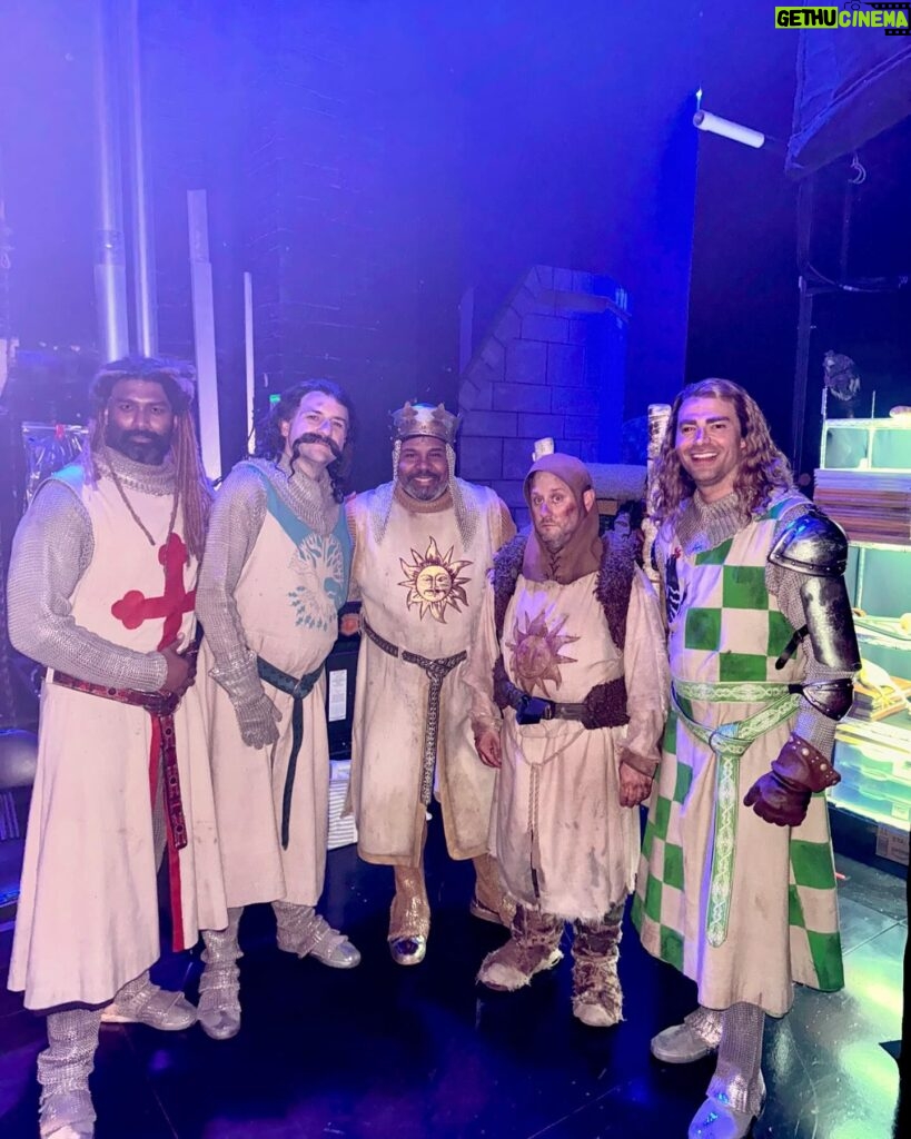 Jonathan Bennett Instagram - “Broadway is a very special place. Filled with very special people. People who can sing and dance, often at the same time. They are a different people. A multi talented people. A people, who need people. And who are in many ways, the LUCKIEST PEOPLE in the world.” - Sir Robin @spamalotbway