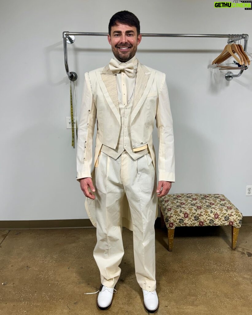 Jonathan Bennett Instagram - Fittings for @spamalotbway are in full swing! Swipe over for the reveal. Am I in Spamalot or am I coming after @jaymesv old gig? One week till show time! Get your tickets they are selling fast!