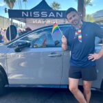Jonathan Bennett Instagram – Hung out with my @nissanusa Kicks and ARIYA at Palm Springs Pride this year. Which do you think looks best on me? So proud to be representing all the work Nissan does for the LGBTQ  community, because they truly are #PartnersOfProgress #lgbtq #pride