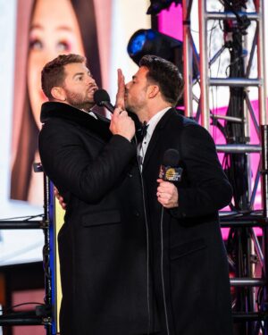 Jonathan Bennett Instagram - Host NYE with your husband, 10/10 recommend. #balldrop. @timessquarenyc #2024