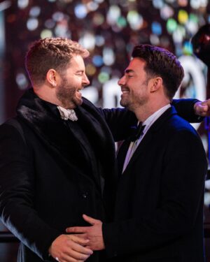 Jonathan Bennett Instagram - Host NYE with your husband, 10/10 recommend. #balldrop. @timessquarenyc #2024