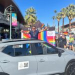 Jonathan Bennett Instagram – Hung out with my @nissanusa Kicks and ARIYA at Palm Springs Pride this year. Which do you think looks best on me? So proud to be representing all the work Nissan does for the LGBTQ  community, because they truly are #PartnersOfProgress #lgbtq #pride