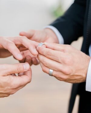 Jonathan Bennett Instagram - Celebrating #NationalFreedomToMarryDay with @kayjewelers, and celebrating the fact that we get to create our own traditions when it comes to our LGBTQ  weddings. #KAYPartner We designed ‘Our Ring by Jaymes   Jonathan’ to create our own tradition of having a ring we flipped at our ceremony. Worn with the diamonds facing out while engaged, then flipped when we said ‘I do’ to reveal the wedding band side with the diamonds facing you. Available at KAY.com 

📸 @toddthephotographer