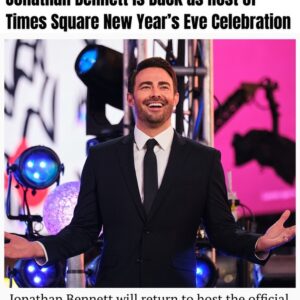 Jonathan Bennett Instagram - I’m so thrilled to be back as the official host of Times Square New Years Eve! Our LIVE broadcast starts at 6pm EST at TSQ.org- stream along with us and ring in 2024! #timessquare #nye2024