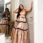 Joselyn Dumas Instagram - T.G.I.F 🤎 🏆 Princess Joselyn of God’s Kingdom, First of her name, Apple🍏of His eye,Minder of her business…GUYS let’s keep the chain going….😂 Outfit by : @melangebypistis @pistisgh