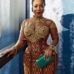 Joselyn Dumas Instagram - Represented culture in a Baroque infused kente gown❤️💛💚 #Regencyera #bridgertonseason3 #naijaonnetflix Dress @pistisgh Stylist @kelvincentgh Kente @goba_kente Crown @velmasaccessories Hair @redgingerforhair Makeup @zamazondomakeupartistry_ Photographer @mmadond
