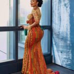 Joselyn Dumas Instagram - Represented culture in a Baroque infused kente gown❤️💛💚 #Regencyera #bridgertonseason3 #naijaonnetflix Dress @pistisgh Stylist @kelvincentgh Kente @goba_kente Crown @velmasaccessories Hair @redgingerforhair Makeup @zamazondomakeupartistry_ Photographer @mmadond