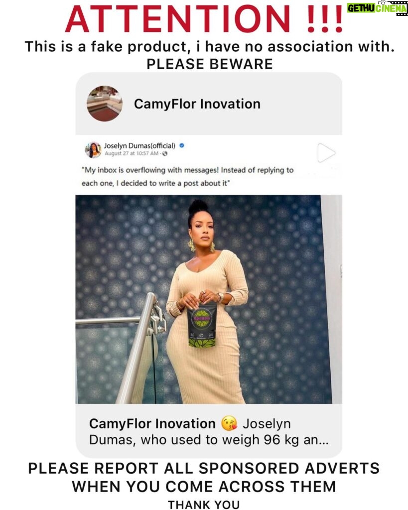 Joselyn Dumas Instagram - PLEASE REPORT ‼️