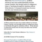 Josh Hutcherson Instagram - #Jaibhim becomes the first Tamil film to be featured in the @theacademy YouTube channel. A proud moment for all of us. Thank you all ❤️ ▶️ https://youtu.be/6tRv0L1Xq9Q @tjgnanavel @actorsuriya @jyotika @2d_entertainment @rajsekarpandian @srkathir @rseanroldan @manikabali87 @joinprakashraj @rajishavijayan @subatra_robertofficial @joshikamaya