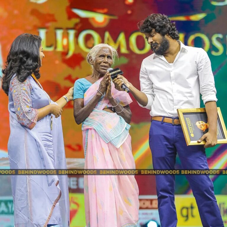 Josh Hutcherson Instagram - ஒளிரட்டும் இனி எளியவர் விழி...🔥 #JaiBhim ❤️ Proud Winning Moment of Reel with Real Sengeni's @lijomol @manikabali87 #BehindwoodsGoldMedals2022 #BGM8 #Lijomol #Manikandan @adityaram_chairman @adityaramproperties @twopointzero.in @vasanthrajguru