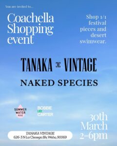 Joy Corrigan Instagram - You are invited to...🤠🪻💁🏼‍♀️🌺🧑‍🎨🖼️💗 Shop festival pieces and desert swimwear tomorrow. @tanakavintage @nakedspecies