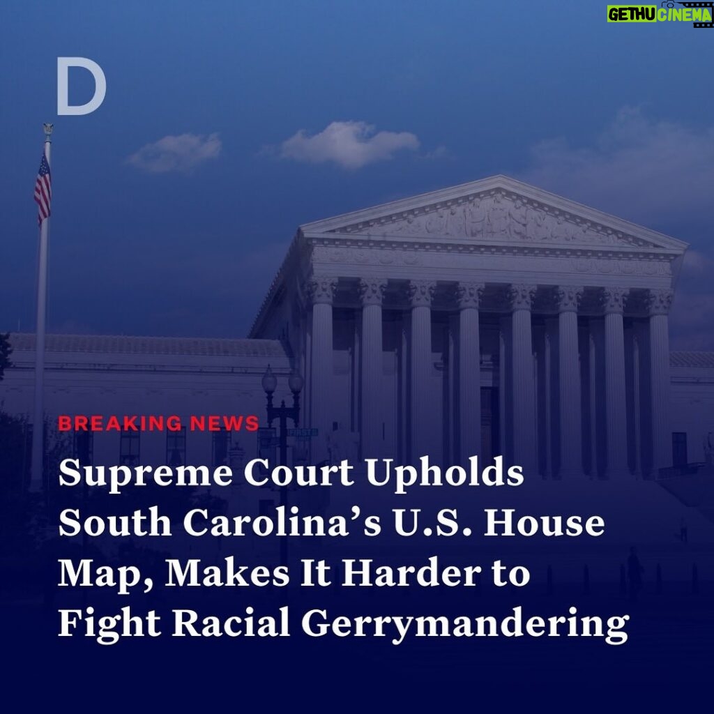 Joy Reid Instagram - Alito strikes again. Standing true to his coup flags. . Repost from @democracydocket • 🚨BREAKING: Today, in a 6-3 decision, the U.S. Supreme Court ruled that South Carolina’s congressional map is not a racial gerrymander, reversing a lower court decision that struck down the map. South Carolina will not have a fair map for 2024 and this decision will hamper the ability of voters to fight unfair maps in the future.  The majority opinion authored by Justice Samuel Alito and joined by the court’s conservative majority holds that the state’s 2022 congressional map is not unconstitutionally racially gerrymandered and changes the standards required to bring racial gerrymandering claims.  This decision stems from a lawsuit filed by the South Carolina State Conference of the NAACP and a voter that alleged that the state’s congressional map drawn with 2020 census data is an unconstitutional racial gerrymander that intentionally discriminates against Black voters.   Read more at the link in bio.