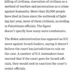 Joy Reid Instagram – From the @wsj — The International Criminal Court’s prosecutor is seeking arrest warrants for Israeli Prime Minister Benjamin Netanyahu and the leader of Hamas in Gaza, Yahya Sinwar, a move that Israeli officials have warned could scuttle efforts to end the conflict in the enclave.

An ICC court would need to decide whether to issue a warrant for their arrests. 

Full story at @wsj