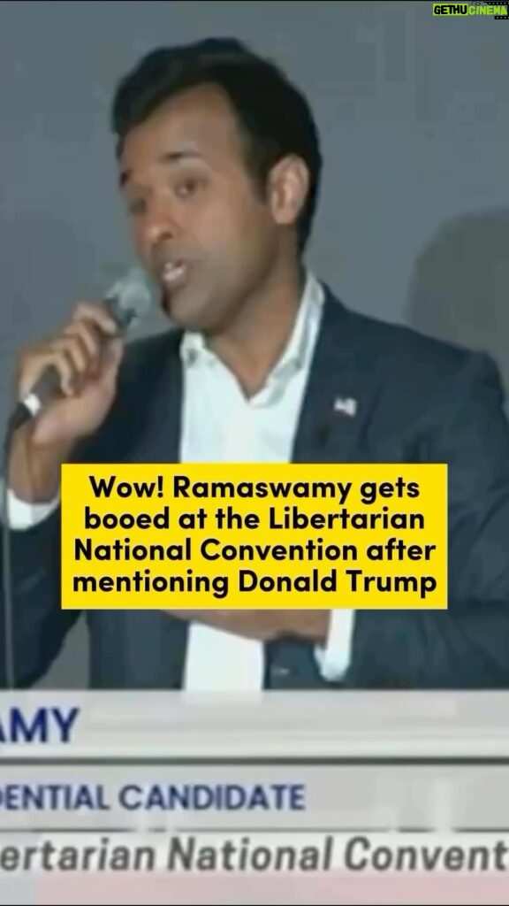 Joy Reid Instagram - Also booed tonight: the ever annoying #vivekramaswamy 😂😂😂 The Libertarians were salty tonight! . Repost from @realdlhughley • @vivekgramaswamy AND @senmikelee BOTH GOT BOOED🗣️🗣️BOOOOO👎🏼👎🏼🤣🤣🤣 TRYING TO STUMP FOR TRUMP AT THE LIBERTARIAN CONVENTION 🤦🏾‍♂️ #TeamDL
