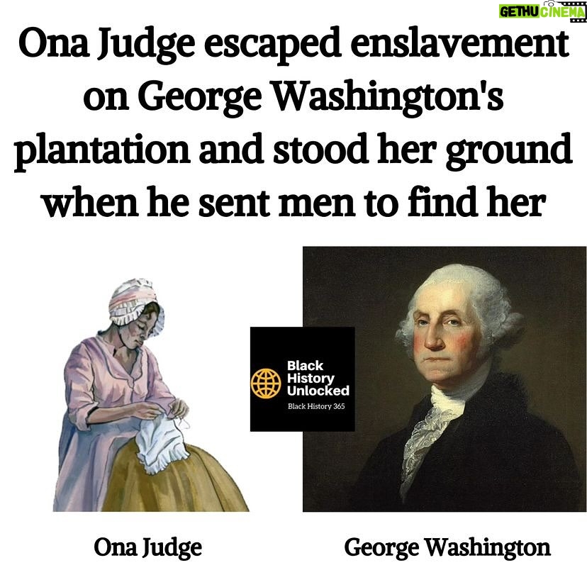Joy Reid Instagram - What an irony that upon emancipation so many freedmen choose the name Washington for themselves. So many that between then and the descendants of the Washington’s slaves, something like 90 percent of Americans named Washington are Black. . Repost from @blackhistoryunlocked • The story of Ona Judge’s escape begins on May 21, 1796, when she escaped in the middle of a presidential dinner after learning that Martha Washington was going to give her to Washington’s granddaughter. Sources: National Park Service, blackpast.org, All That’s Interesting & New York Historical Society