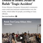 Joy Reid Instagram – Post includes stories from @nytimes  @reuters and @thenationalnews.com – international outrage is growing after a designated safe zone in #rafah was hit with Israeli missile strikes overnight.