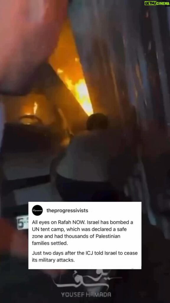 Joy Reid Instagram - The footage out of Rafah is horrific and this comes after the ICJ ( @cij_icj ) demanded that the fighting cease. Video reposted from @theprogressivists