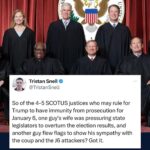 Joy Reid Instagram – And if Trump becomes president again (likely for life) those two corrupt justices will retire so Trump can replace them with 30 or 40 something year old versions of themselves. 

That would mean Trump would be the one to appoint FIVE OUT OF THE NINE justices on the court. It would be his court majority in place for likely the rest of our lives. Let that sink in. 

Every civil right of the 20th century— everything that made Black people, women and nonwhite immigrants full citizens, and every regulation of big corporations and oligarchs, the Voting Rights Act and as Clarence has signaled, likely even Brown v Board— would be gone, likely for good. This election is NOT about Joe Biden. It’s about US, and whether WE will retain any rights at all after 2024. Wake TF up, people. Trump is not coming back into power to give you a “stimmy” check. That was due to the pandemic he mismanaged, not because he magically loves sending Black people money. WAKE UP! Don’t walk us deliberately into the #handmaidstale or 1930s Germany! 
.
Repost from @tristansnell