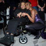 Joy Sunday Instagram - only the latest @laquan_smith for the latest @lancomeofficial girl ✨💜 last night was magical. I’m so lucky to have shared this moment with my family. I’m grateful to all the spirits that made us feel at home. Thank you to Sheika for fixing my makeup every 3 seconds since I kept tearing up 🤣 and shoutout to the only @kamkorderz for making my mama radiant! I know yall are tired of the novels, so I’ll keep it simple, beautiful. thank you. 🌹🤍 #lancome #makeupbysheiks #joysunday