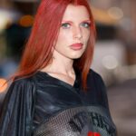 Julia Fox Instagram - My absolute favorite look this fashion week by @willychavarrianewyork thank u for having us we love u Willy!!! As for hair and make up…. I did it myself yeah 💅🏻