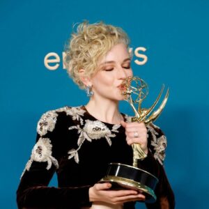 Julia Garner Instagram - I’m so overwhelmed with so many feelings I don’t even know where to start. Last night was a culmination of the hard work of so many people. I am deeply grateful for each and every one of them. Thank you to my manager Dara Gordon and the team at Anonymous Content. My agents Danie Streisand, Jacob Fenton, and everyone at UTA. My publicists Christine Tripicchio and Jenny Tversky at Shelter PR. My lawyer Harris Hartman. You all have been there since the beginning and are family to me. Thank you to everyone on glam. My stylist @ElizabethSaltzman, your taste is world class. @BobbyElliot for hair - you’re a genius. @HungVango for make-up - you’re a true visionary. @lordgmv for your magical hands and making my skin glow. @betina_goldstein for nails you are such an artist. Thank you @traceycunningham1 for your beautiful color. Thank you @swarovski for the divine crystals. And @alessandro_michele and everyone @Gucci, thank you for dressing me and my husband @markfoster for such a special night. I’m so lucky to be able to work with all of you. 

Thank you to the @TelevisionAcad for this award. It gave me a chance to say goodbye to someone I’ve held close to my heart for six years, Ruth Langmore. Everyone at @Ozark, I love you. I am so proud of what we did together. I will cherish the experience for the rest of my life. @TedSarandos, @netflix and @mrc thank you for making this show a reality and supporting it fully through its beautiful bitter end. 

Lastly thank you to everyone at home who turned on their TV and watched this story we all made together. You are the reason for it all. You are the reason Ruth got to live (as long as she did) and you are the reason I am going to continue diving deeply into my future roles. I love making you all smile. 

With all the gratitude and love in the world, thank you. ♥️