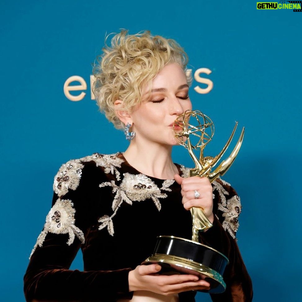 Julia Garner Instagram - I’m so overwhelmed with so many feelings I don’t even know where to start. Last night was a culmination of the hard work of so many people. I am deeply grateful for each and every one of them. Thank you to my manager Dara Gordon and the team at Anonymous Content. My agents Danie Streisand, Jacob Fenton, and everyone at UTA. My publicists Christine Tripicchio and Jenny Tversky at Shelter PR. My lawyer Harris Hartman. You all have been there since the beginning and are family to me. Thank you to everyone on glam. My stylist @ElizabethSaltzman, your taste is world class. @BobbyElliot for hair - you’re a genius. @HungVango for make-up - you’re a true visionary. @lordgmv for your magical hands and making my skin glow. @betina_goldstein for nails you are such an artist. Thank you @traceycunningham1 for your beautiful color. Thank you @swarovski for the divine crystals. And @alessandro_michele and everyone @Gucci, thank you for dressing me and my husband @markfoster for such a special night. I’m so lucky to be able to work with all of you. Thank you to the @TelevisionAcad for this award. It gave me a chance to say goodbye to someone I’ve held close to my heart for six years, Ruth Langmore. Everyone at @Ozark, I love you. I am so proud of what we did together. I will cherish the experience for the rest of my life. @TedSarandos, @netflix and @mrc thank you for making this show a reality and supporting it fully through its beautiful bitter end. Lastly thank you to everyone at home who turned on their TV and watched this story we all made together. You are the reason for it all. You are the reason Ruth got to live (as long as she did) and you are the reason I am going to continue diving deeply into my future roles. I love making you all smile. With all the gratitude and love in the world, thank you. ♥️