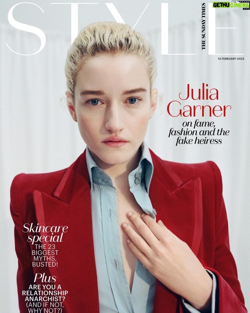 Julia Garner Instagram - Thank you so much @theststyle for this special shoot. 💥✨🫀 And thank you to this amazing dream team. Such a magical day. ✨ Magazine @theststyle   Photographer @OliviaMalone   Styling @Mindy_Le_Brock   Hair @BobbyEliot   Makeup @Karo_Kangas   Nails @Betina_Goldstein   Props @_Ro.g_   Production @ViewfindersNYLA