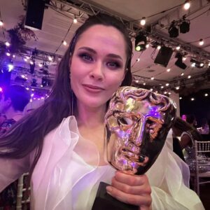 Julia Sanina Instagram - Unforgettable moment! Incredible team🤘I was so proud to share the moment with you @bbc ❤️

Мої вітання усім, хто створював Євробачення 2023! Минув рік, а ми продовжуємо з теплом згадувати, як дві країни і дві культури створили історію на сцені у Ліверпулі разом🙏 І ця нагорода - красивий фінальний акорд Євробачення 2023❤️