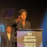 Julianne Moore Instagram - He won!!! Congratulations Charles Melton we love you!!! @maydecemberfilm @melton @netflix #gothamawards