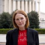 Julianne Moore Instagram - Thank you, @JulianneMoore, for rallying with us to demand SCOTUS #ProtectSurvivors, not abusers. Learn more about United States v. Rahimi at the link in our bio.