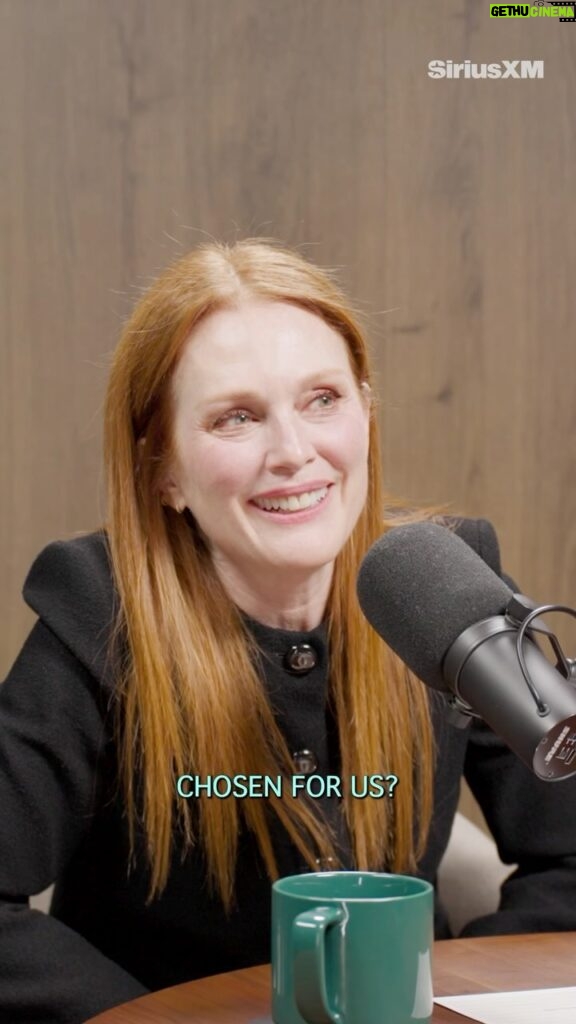 Julianne Moore Instagram - There is a whole lot of heart behind Julianne Moore’s possession. @juliannemoore shares her life and career in this week’s new episode on @siriusxm - link in bio.