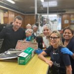 Julie Bowen Instagram – 1 in 3 low-income American families have struggled to afford basic non-food household goods. @JBSKRUB joined @FeedingAmerica at @nvcsinc to provide some of our products to families in need. Join the cause by visiting www.feedingamerica.org/take-action/volunteer