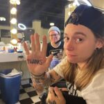 Julien Baker Instagram – 7 shows in to Wild Hearts Tour❤️ here’s a big heaping THANKS to everyone who came to the shows; to our amazing band(s) and crew(s); to Sharon, Angel, and Quinn for having me on this adventure; to @moogsynthesizers for the bloops and @boonetattoos for the ink; and to my lucky SpongeBob socks !!!🧽 (as captured by @stephportphotos )