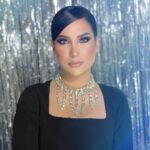 Jumana Karim Instagram - بمناسبه يوم المرأة العالمي أعيد نفسي اولاً وكل نساء العالم كل يوم هو عيد للمرأه القويه والمثابره والناجحه الي تحلم وتحقق وتعمل وتربي وتصبر وتصارع وتكافح وتتحدى كل الصعاب وتستمر (اليأس مو طريقنا🤍اما ننجح أو ننجح) الاطلاله الشعر والميكب @grandsamaracenter الفستان الجميل من دار الصديقه ملاك @mdusaiq