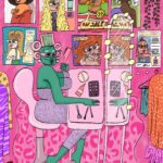 Juno Birch Instagram - I will be selling my artwork at my @rupaulsdragcon booth in January 👽