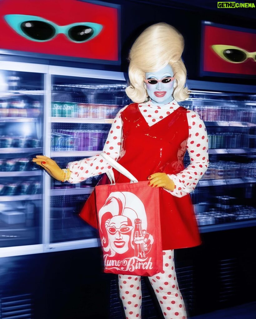 Juno Birch Instagram - You asked for it and here she is! The Juno Coca Cola tote bag has arrived on @dragqueenmerch ! Super thick and stunnin quality! This @marcbeggar design is also available on Ts and hoodies now too! 👽💕