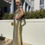 Juno Temple Instagram - Golden hours✨ @versace literally wearing liquid dreams❤️‍🔥thank you❤️‍🔥